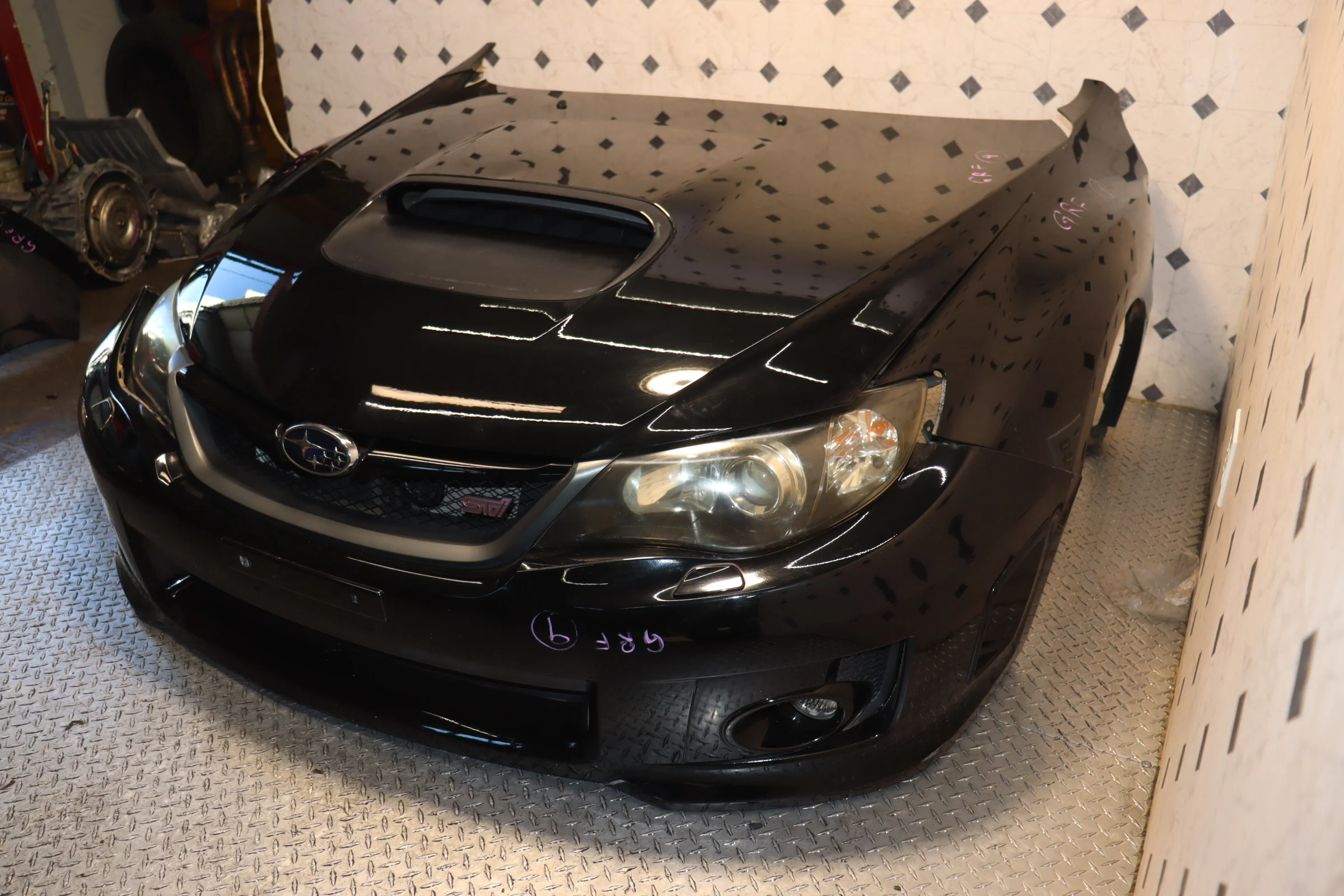 JDM SUBARU WRX STI 08-14 V10 FRONT END CONVERSION NOSE CUT AND SET - Image 9